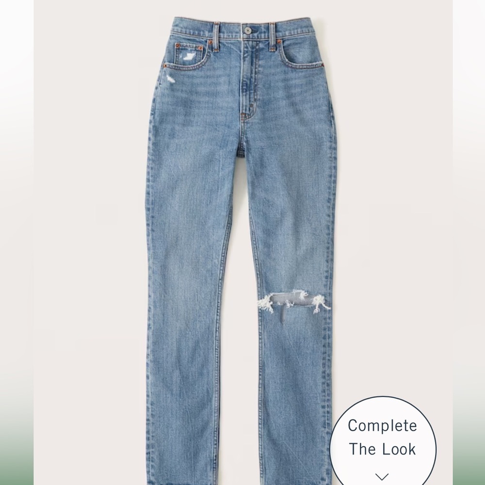 NWT Abercrombie and Fitch Curve Love The 90’s ultra high rise slim straight